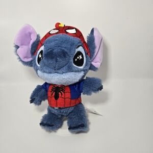 Marvel Stitch Spider-Man Plush Keychain – With Box, Resealable Bag & Card